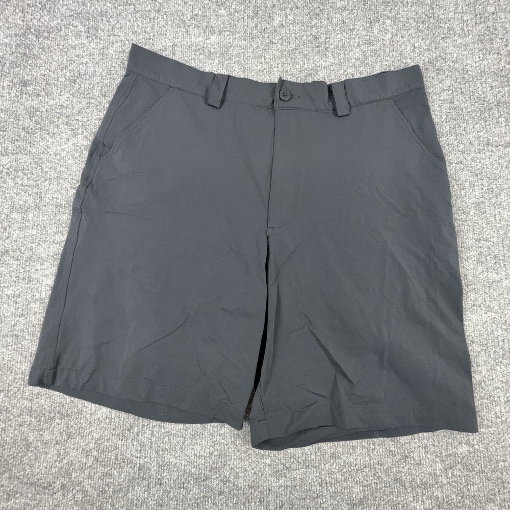 Under Armour Shorts Mens 36 Gray Chino 10 Inseam Stretch Performance Golf